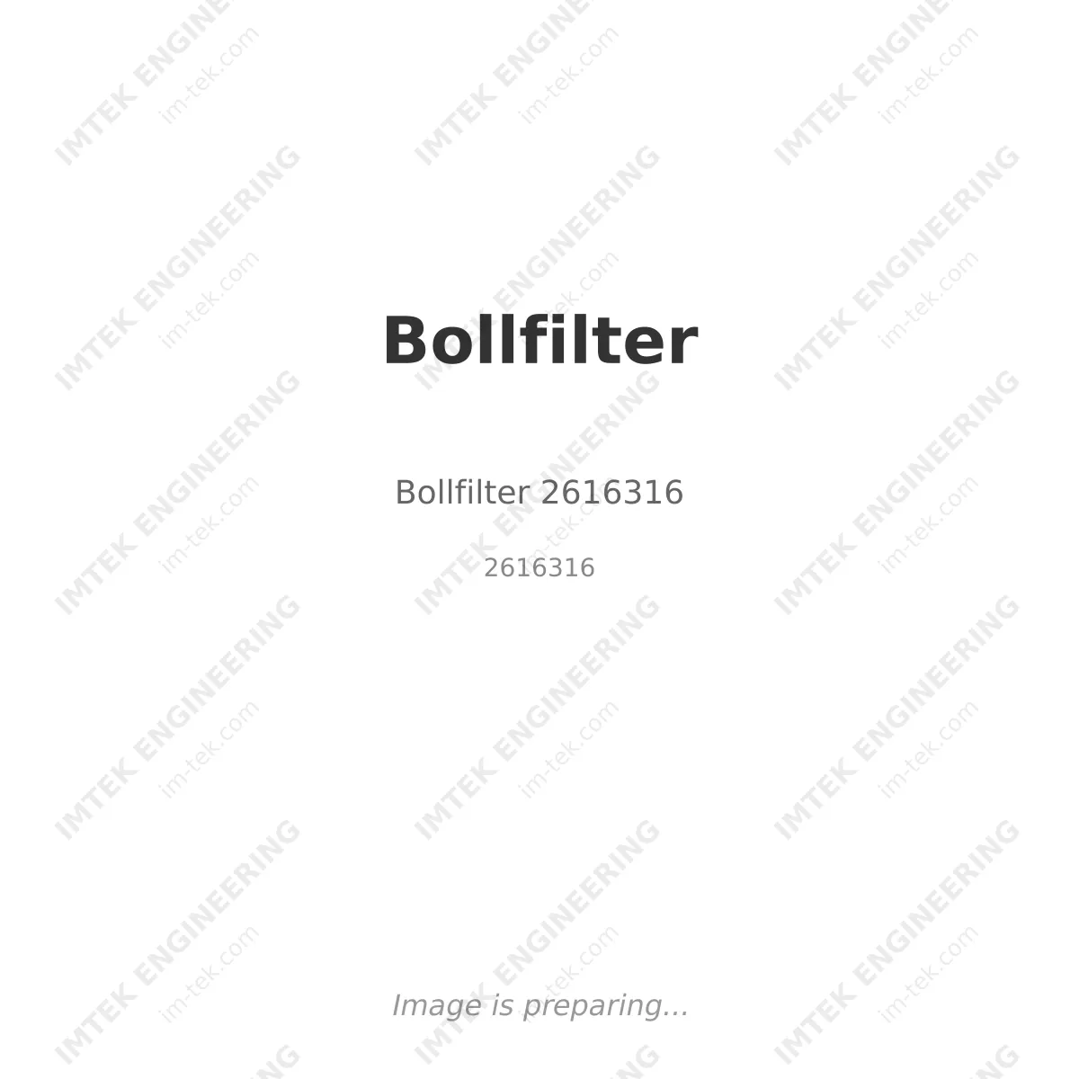 Bollfilter Bollfilter 2616316 - 2616316