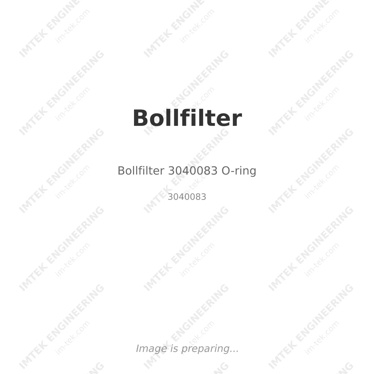 Bollfilter Bollfilter 3040083 O-ring - 3040083