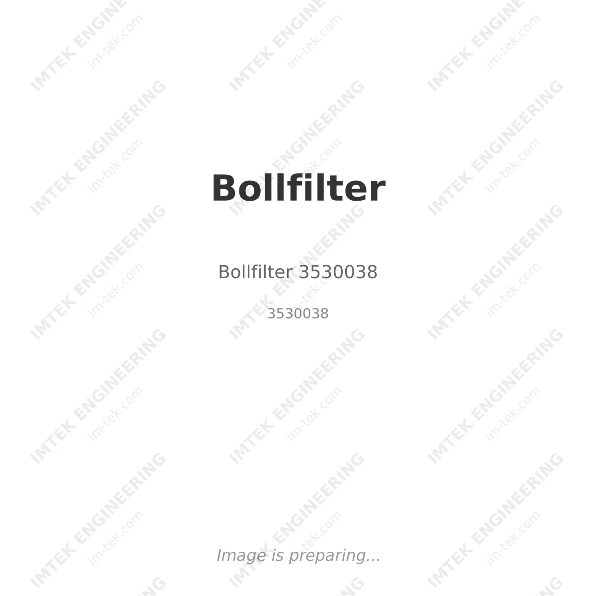 Bollfilter Bollfilter 3530038 - 3530038