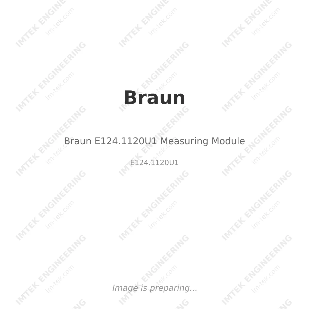 Braun Braun E124.1120U1 Measuring Module - E124.1120U1