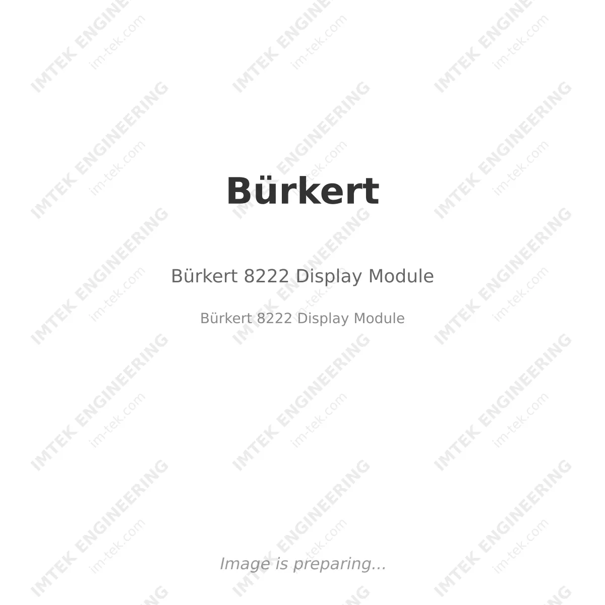 Bürkert Bürkert 8222 Display Module - Bürkert 8222 Display Module