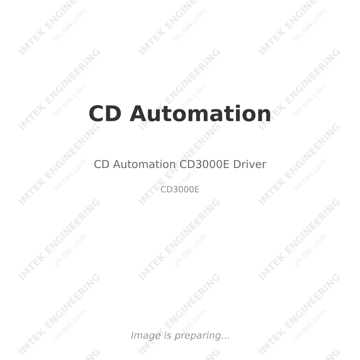 CD Automation CD Automation CD3000E Driver - CD3000E