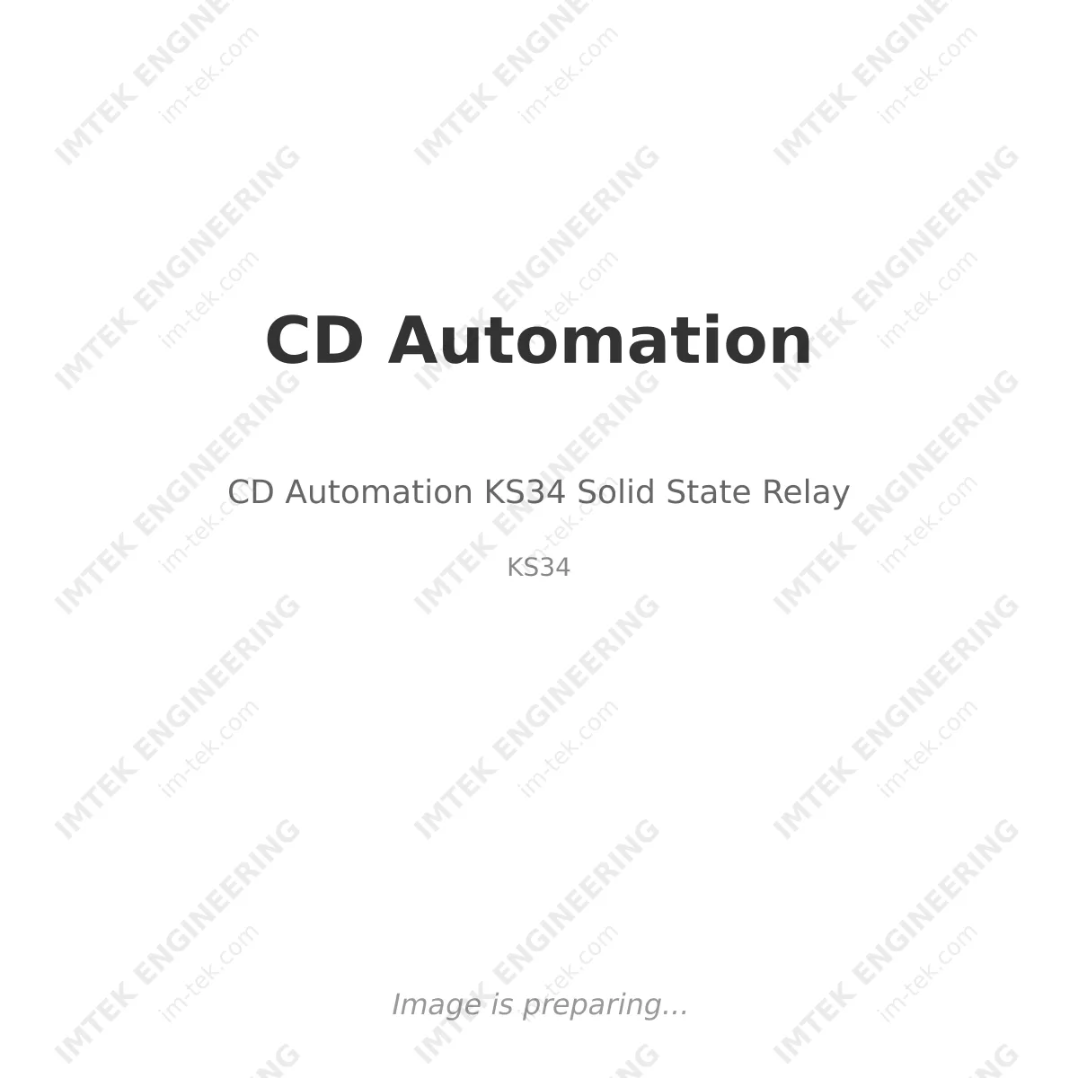 CD Automation CD Automation KS34 Solid State Relay - KS34