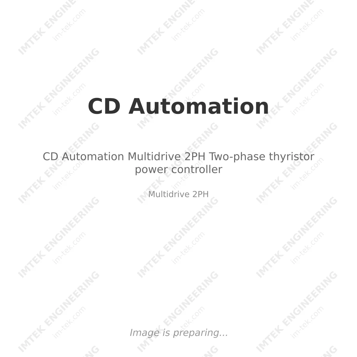 CD Automation CD Automation Multidrive 2PH Two-phase thyristor power controller - Multidrive 2PH