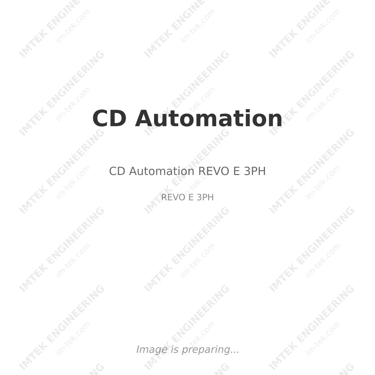 CD Automation CD Automation REVO E 3PH - REVO E 3PH