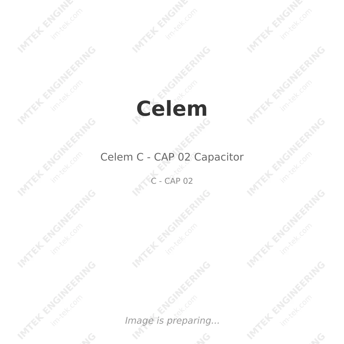 Celem Celem C - CAP 02 Capacitor - C - CAP 02