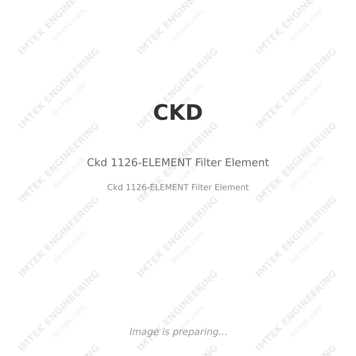 CKD Ckd 1126-ELEMENT Filter Element - Ckd 1126-ELEMENT Filter Element