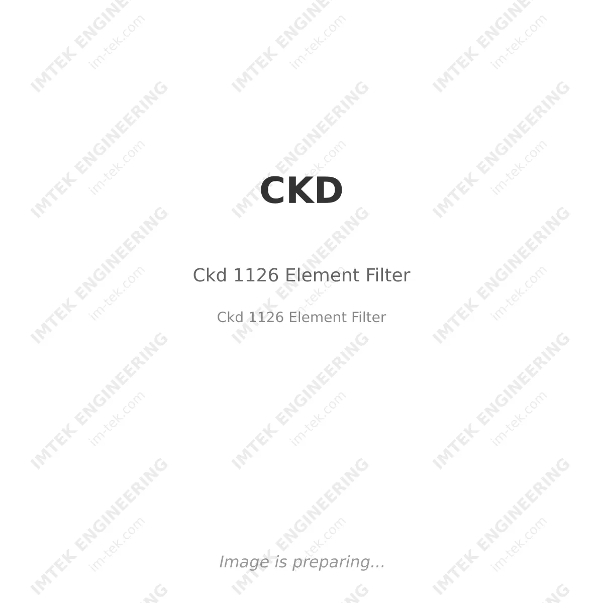 CKD Ckd 1126 Element Filter - Ckd 1126 Element  Filter