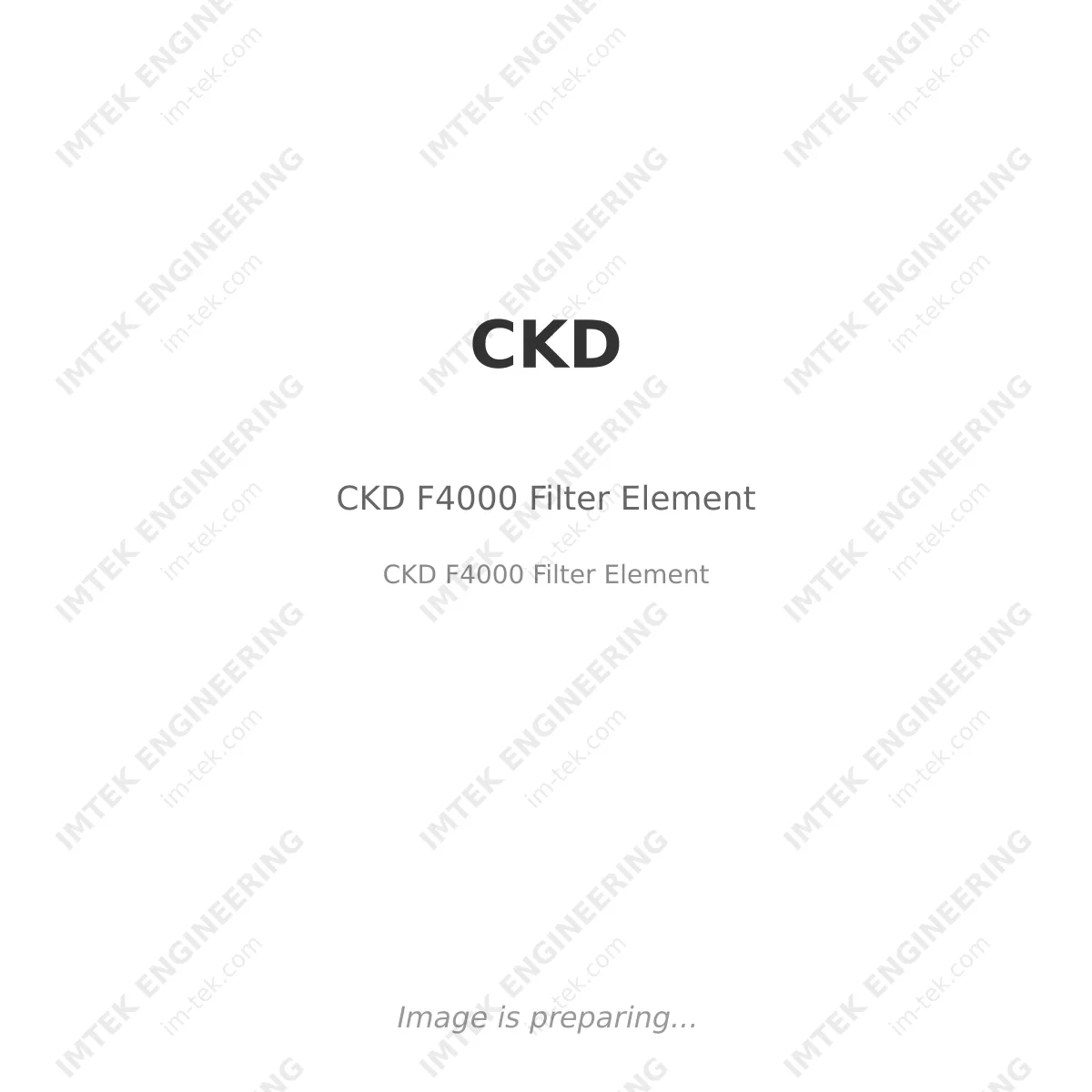 CKD CKD F4000 Filter Element - CKD F4000 Filter Element