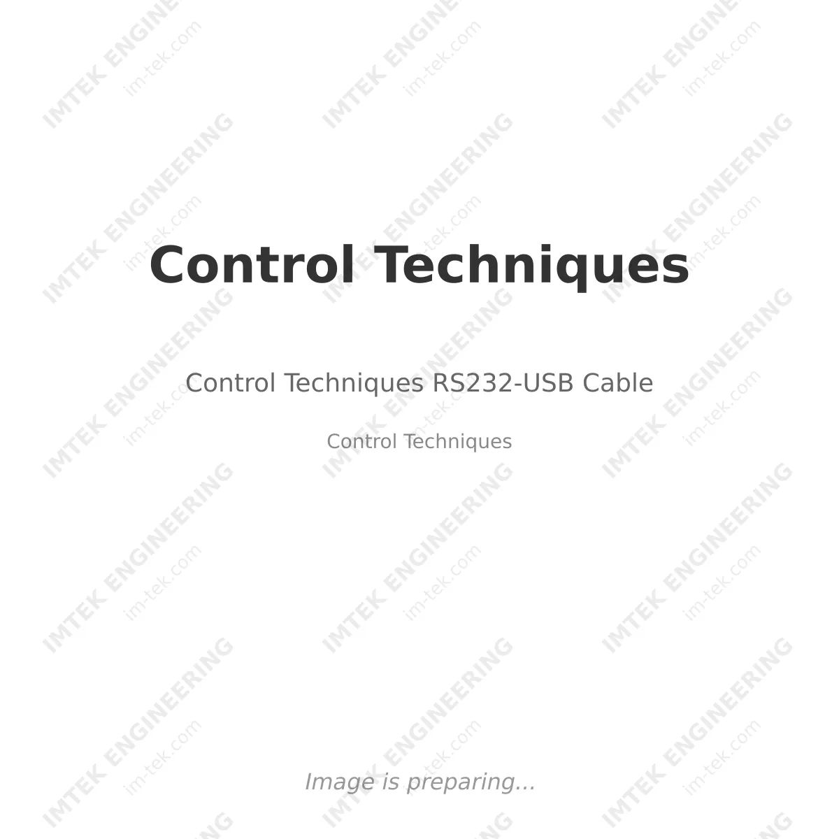 Control Techniques Control Techniques RS232-USB Cable - Control Techniques