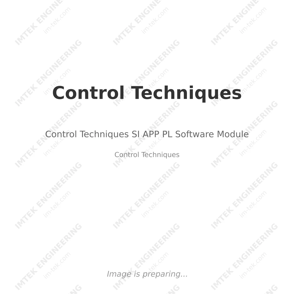Control Techniques Control Techniques SI APP PL Software Module - Control Techniques