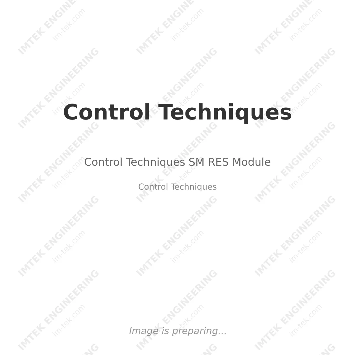 Control Techniques Control Techniques SM RES Module - Control Techniques