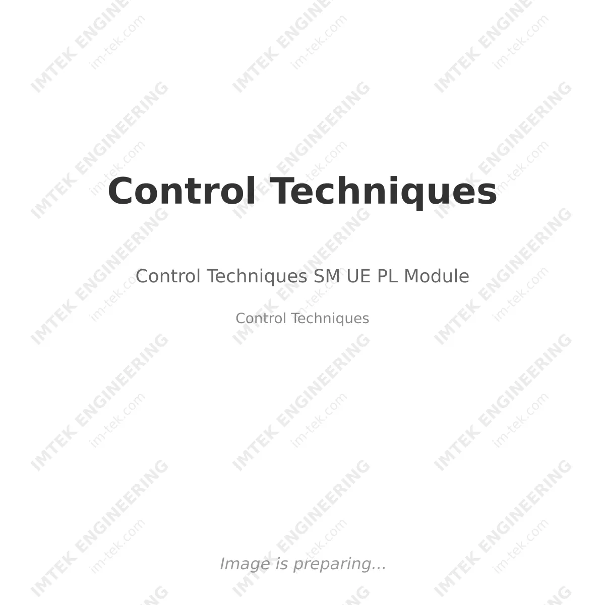 Control Techniques Control Techniques SM UE PL Module - Control Techniques