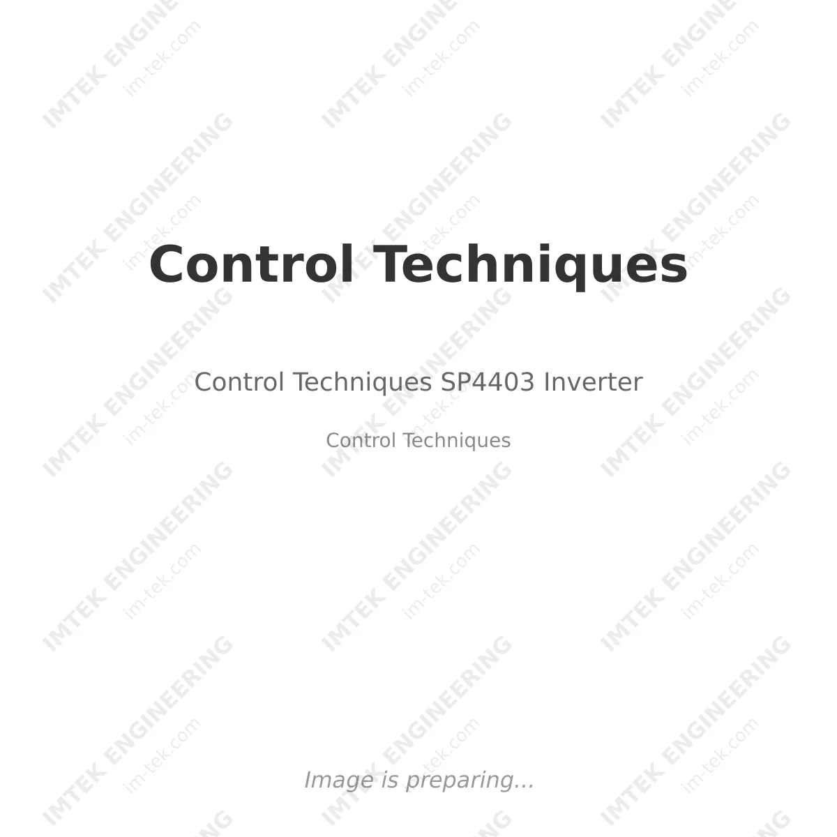 Control Techniques Control Techniques SP4403 Inverter - Control Techniques