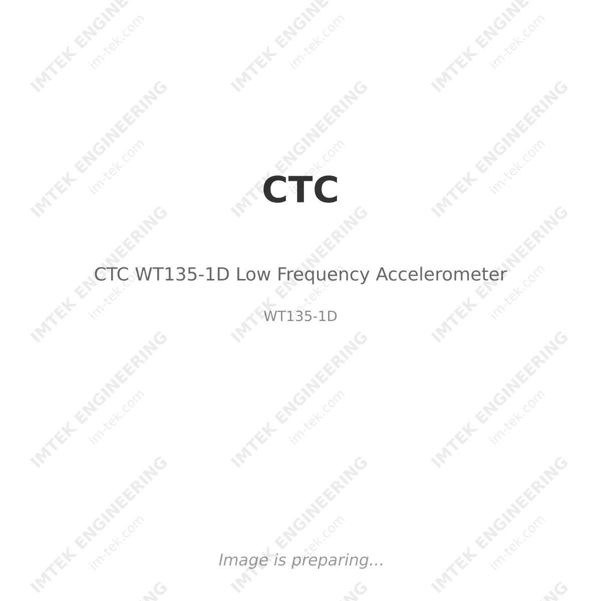 CTC CTC WT135-1D Low Frequency Accelerometer - WT135-1D