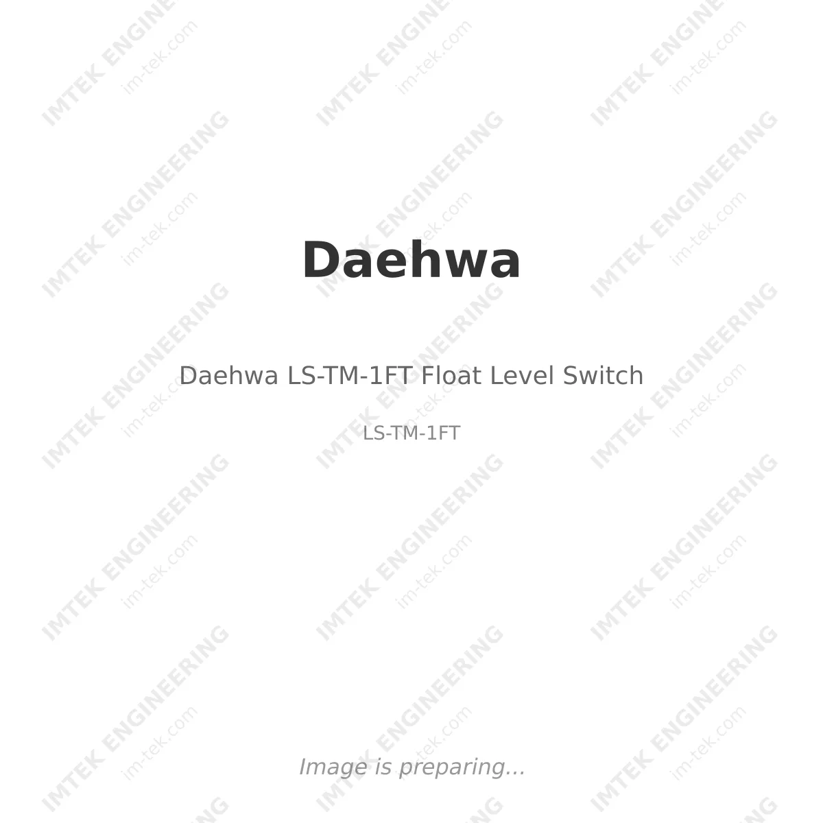 Daehwa Daehwa LS-TM-1FT Float Level Switch - LS-TM-1FT
