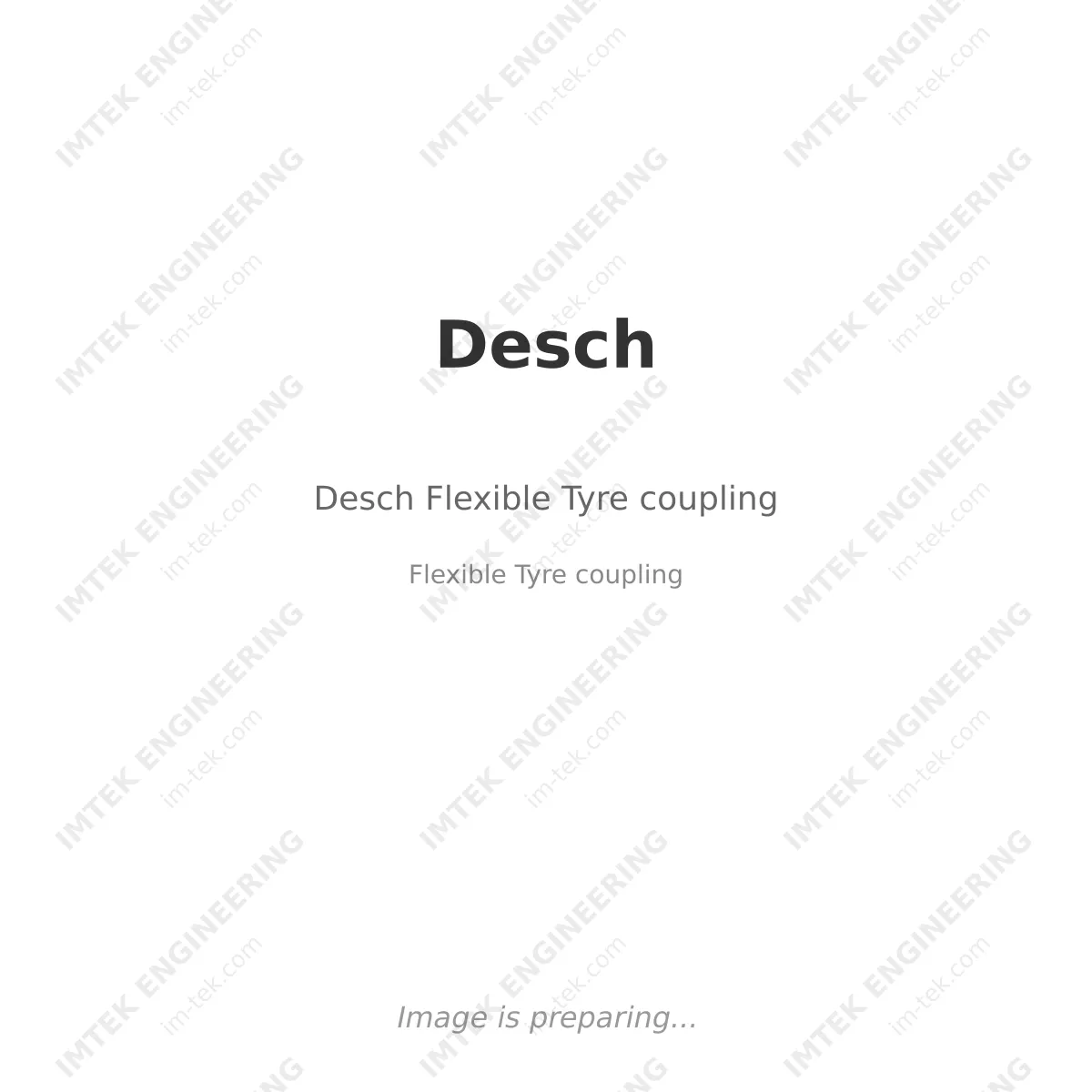 Desch Desch Flexible Tyre coupling - Flexible Tyre coupling