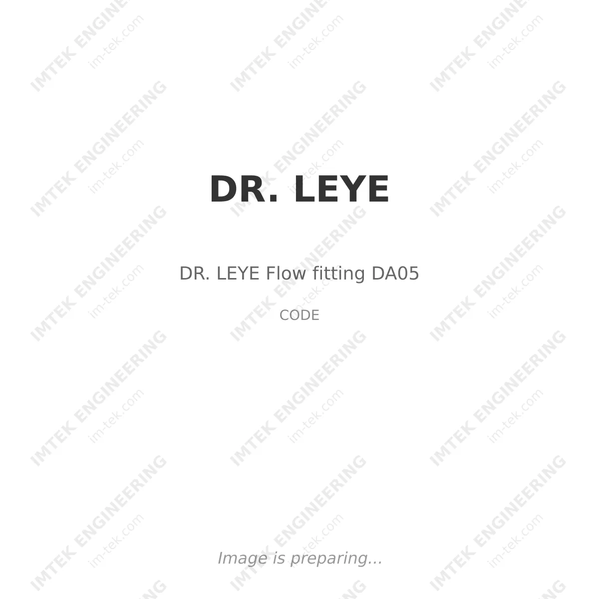 DR. LEYE DR. LEYE Flow fitting DA05