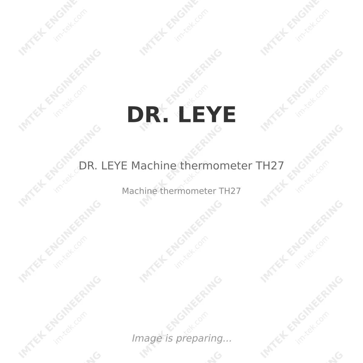 DR. LEYE DR. LEYE Machine thermometer TH27 - Machine thermometer TH27