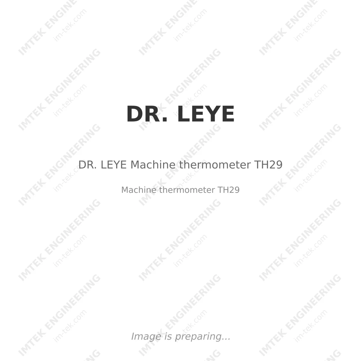 DR. LEYE DR. LEYE Machine thermometer TH29 - Machine thermometer TH29