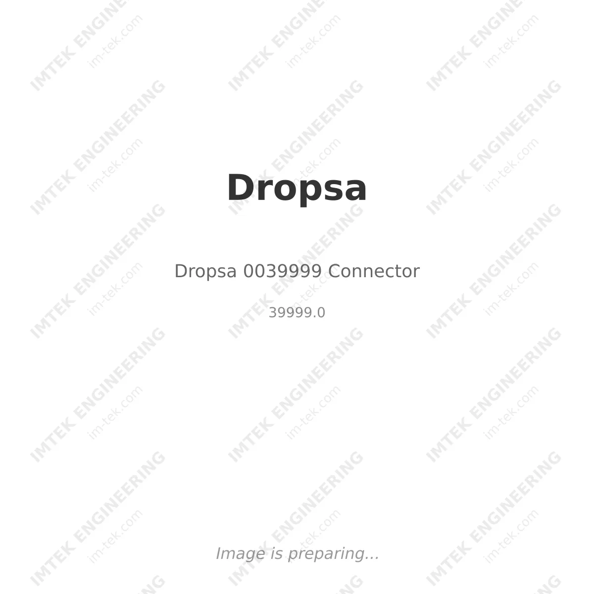 Dropsa Dropsa 0039999 Connector - 39999.0