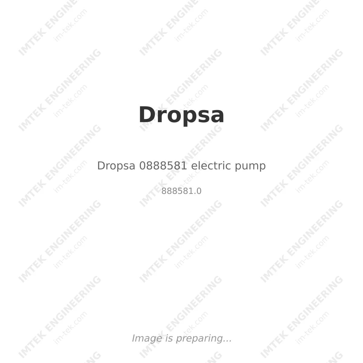 Dropsa Dropsa 0888581 electric pump - 888581.0