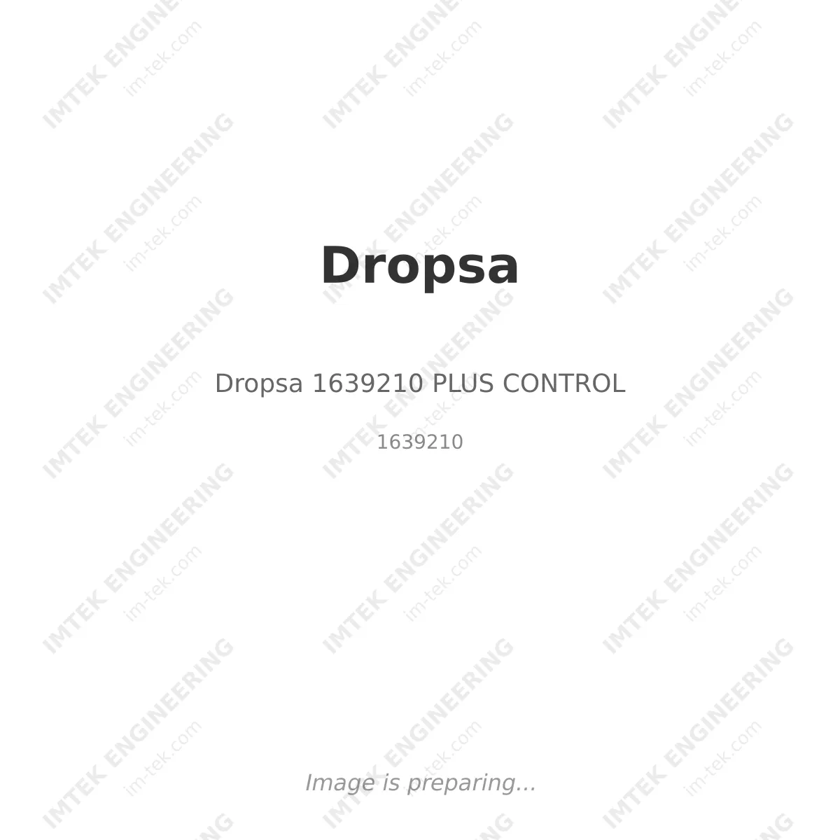 Dropsa Dropsa 1639210 PLUS CONTROL - 1639210