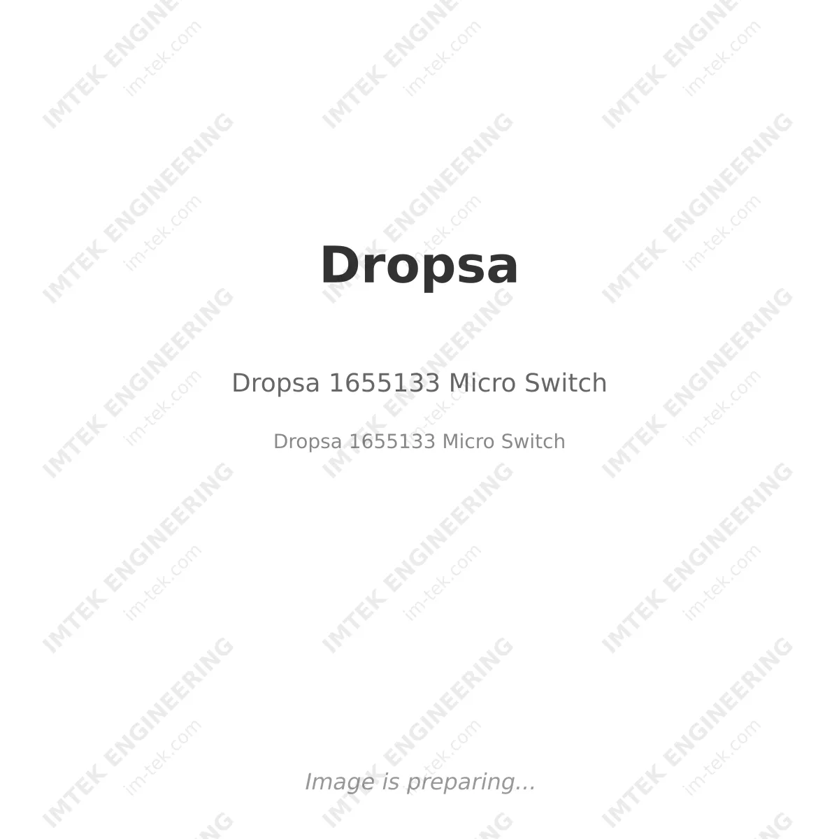 Dropsa Dropsa 1655133 Micro Switch - Dropsa 1655133 Micro Switch