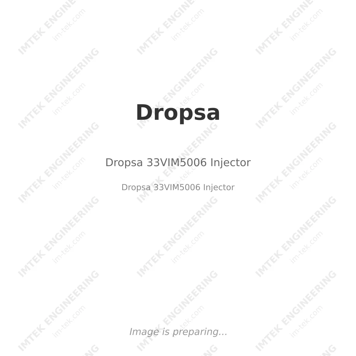 Dropsa Dropsa 33VIM5006 Injector - Dropsa 33VIM5006 Injector