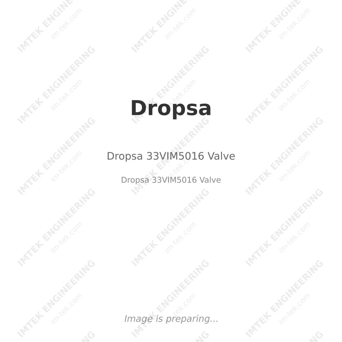 Dropsa Dropsa 33VIM5016 Valve - Dropsa 33VIM5016 Valve