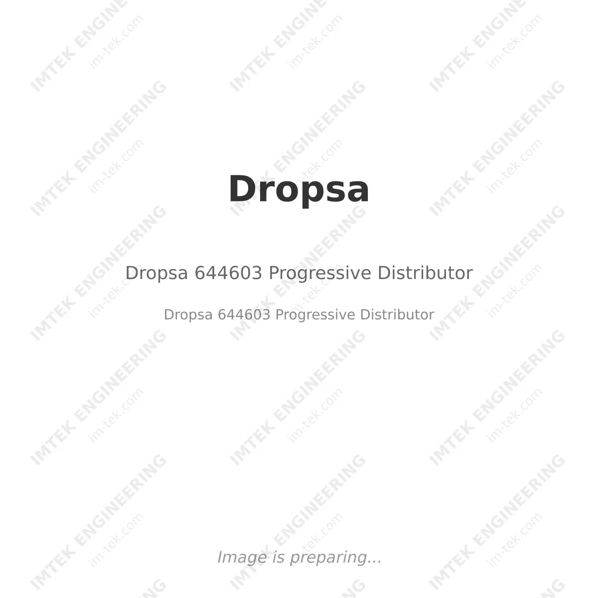 Dropsa Dropsa 644603 Progressive Distributor - Dropsa 644603 Progressive Distributor