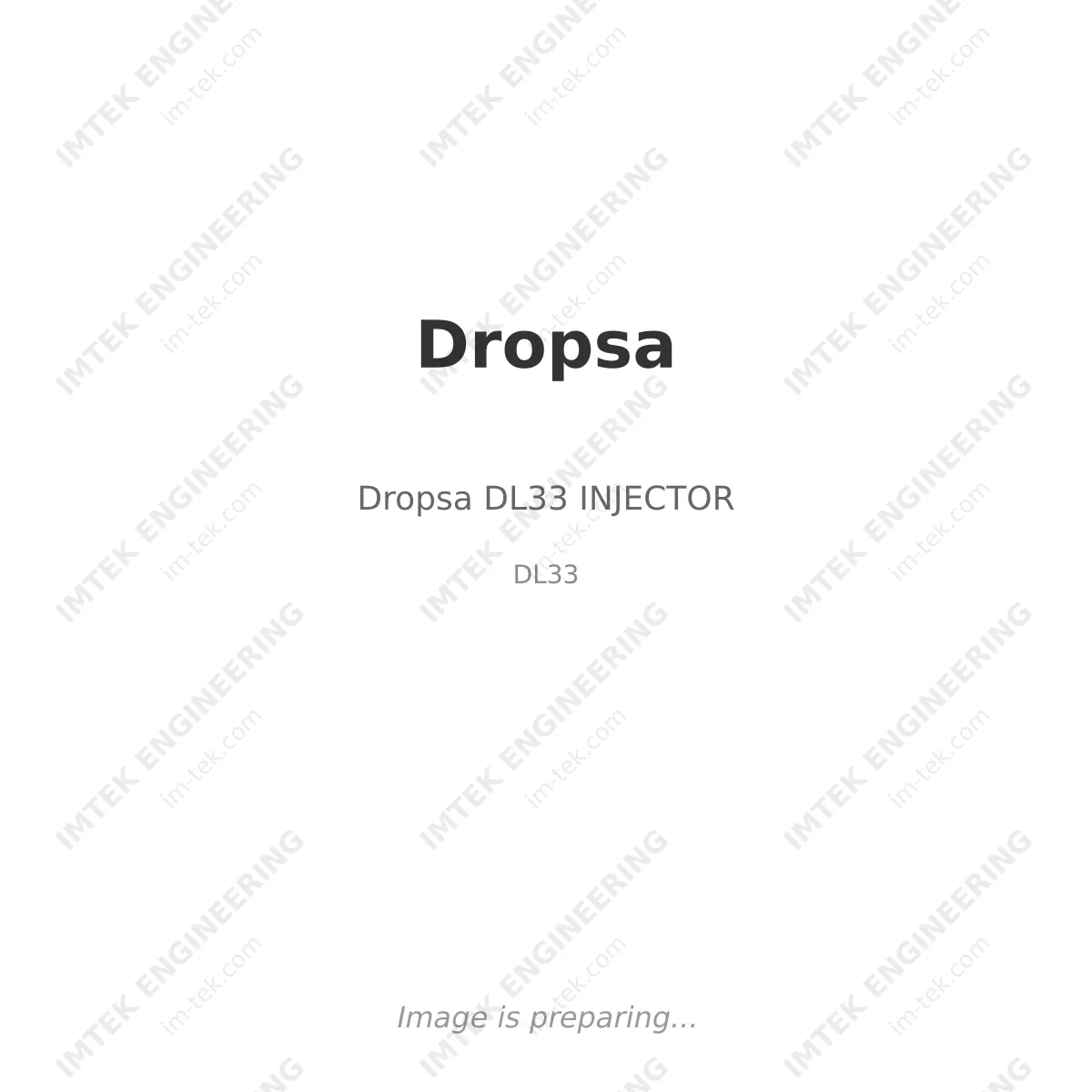 Dropsa Dropsa DL33 INJECTOR - DL33