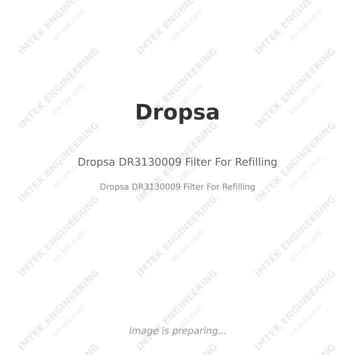 Dropsa Dropsa DR3130009 Filter For Refilling - Dropsa DR3130009  Filter For Refilling