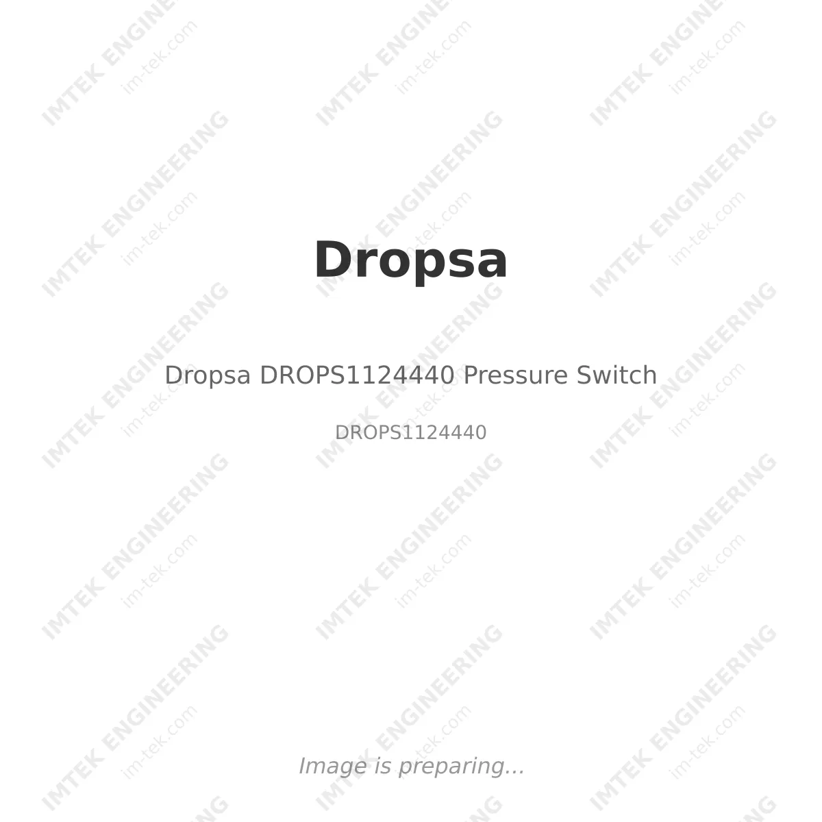 Dropsa Dropsa DROPS1124440 Pressure Switch - DROPS1124440