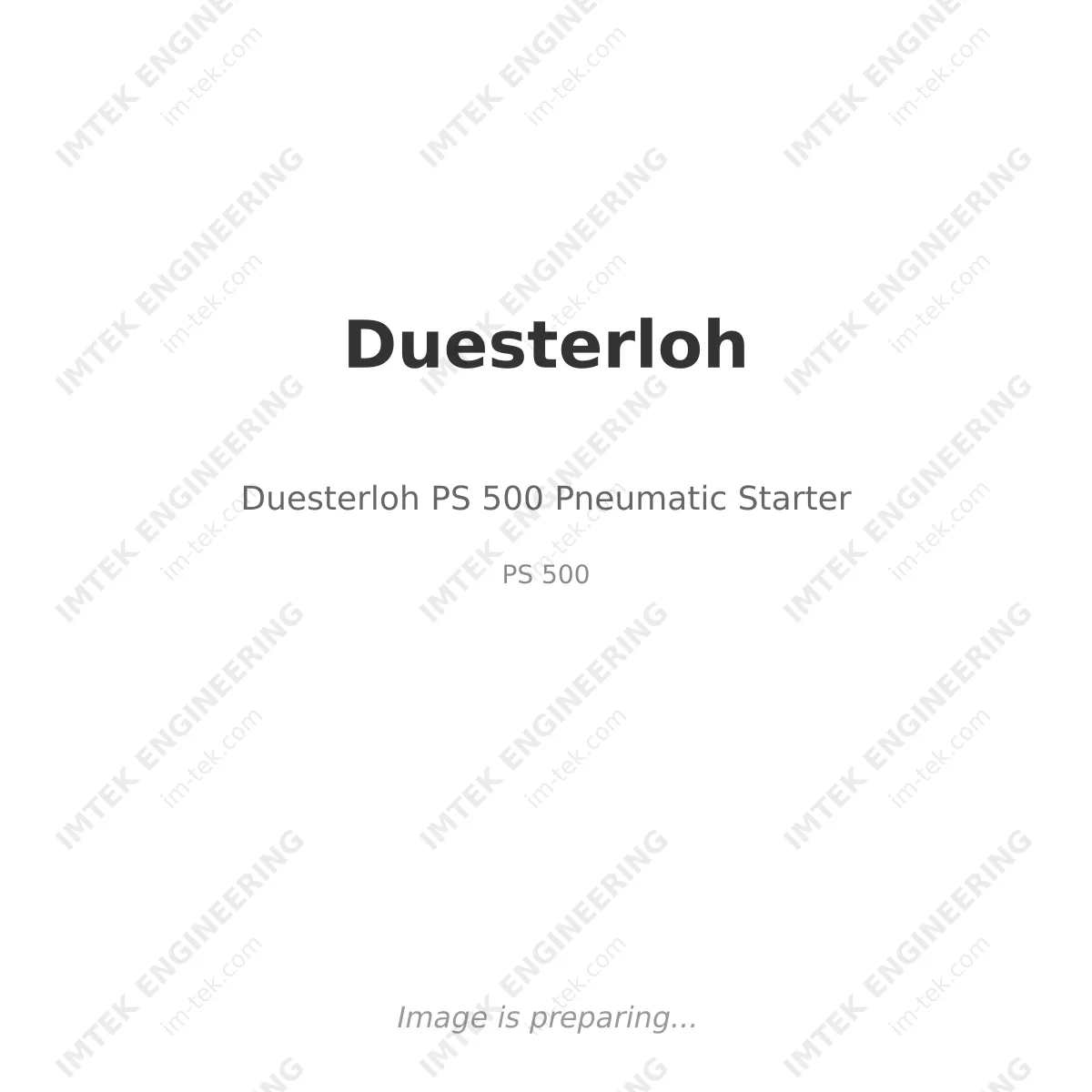 Duesterloh Duesterloh PS 500 Pneumatic Starter - PS 500