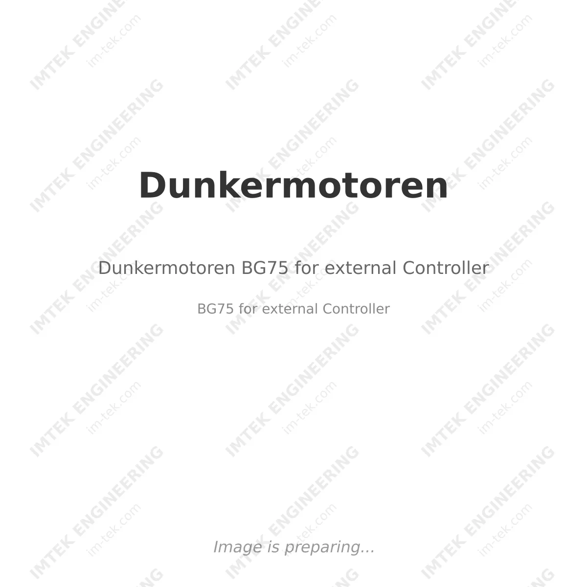 Dunkermotoren Dunkermotoren BG75 for external Controller - BG75 for external Controller