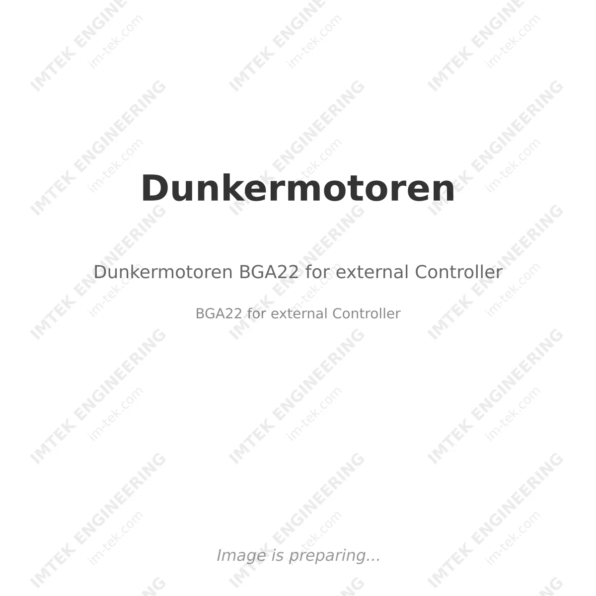 Dunkermotoren Dunkermotoren BGA22 for external Controller - BGA22 for external Controller