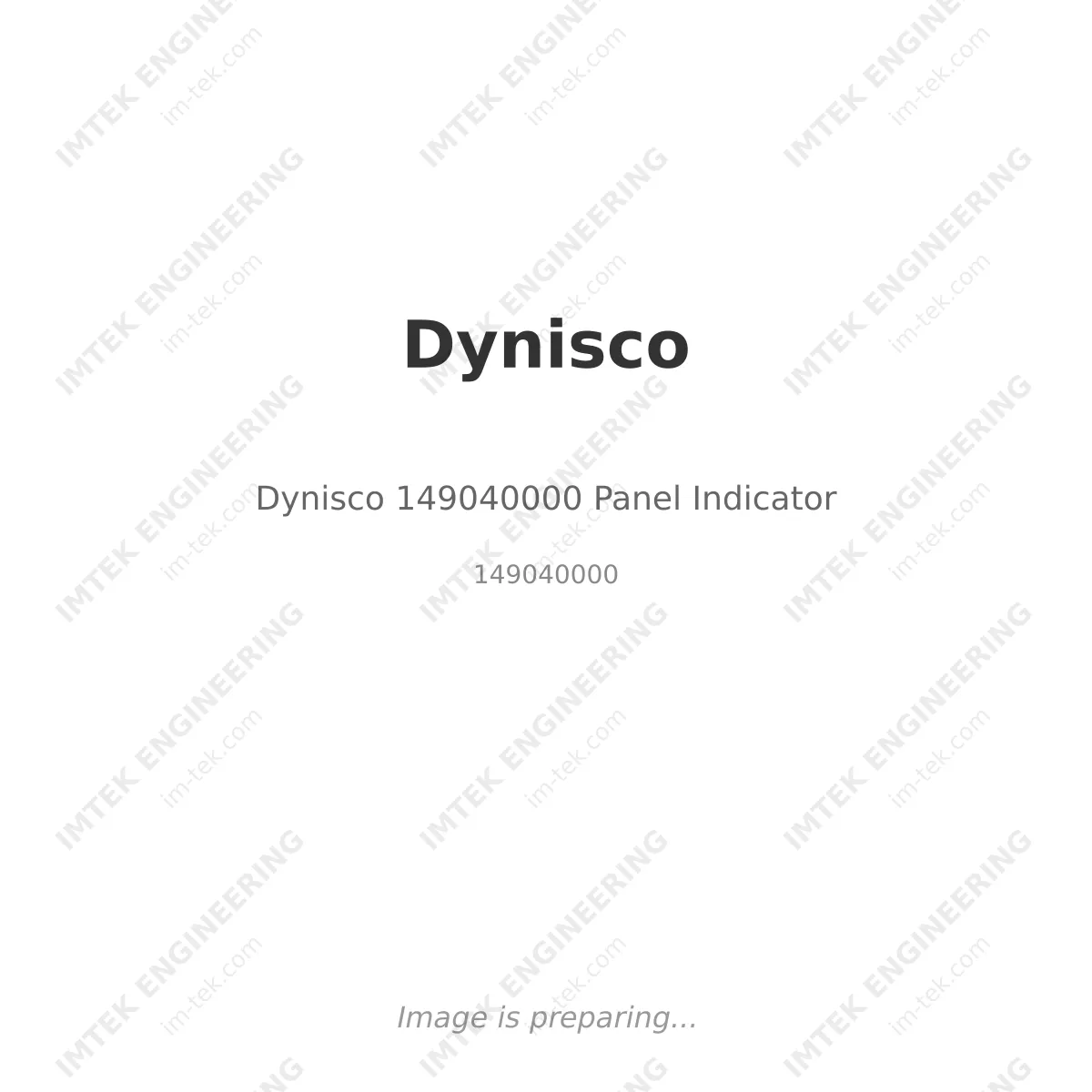 Dynisco Dynisco 149040000 Panel Indicator - 149040000