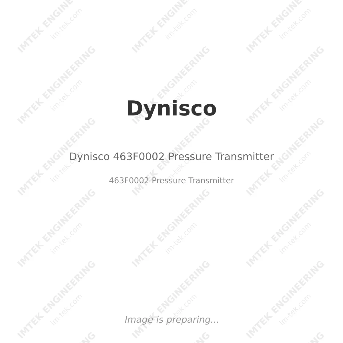Dynisco Dynisco 463F0002 Pressure Transmitter - 463F0002 Pressure Transmitter