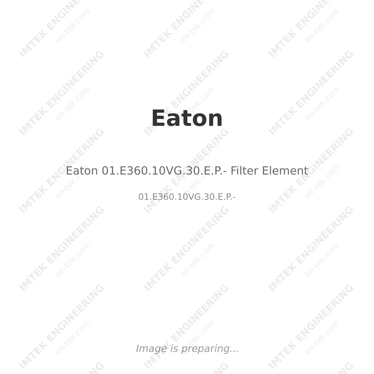 Eaton Eaton 01.E360.10VG.30.E.P.- Filter Element - 01.E360.10VG.30.E.P.-