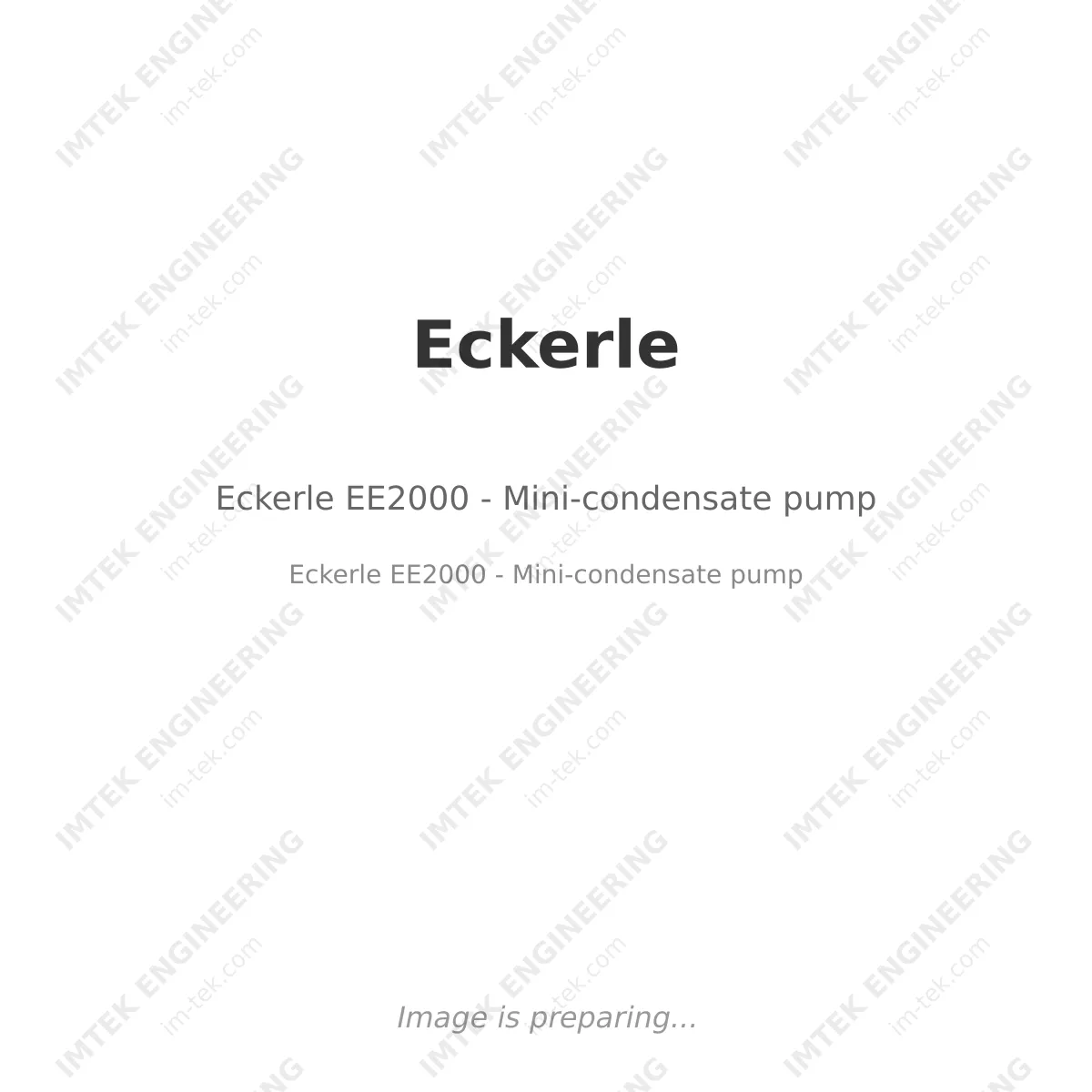 Eckerle Eckerle EE2000 - Mini-condensate pump - Eckerle   EE2000 - Mini-condensate pump