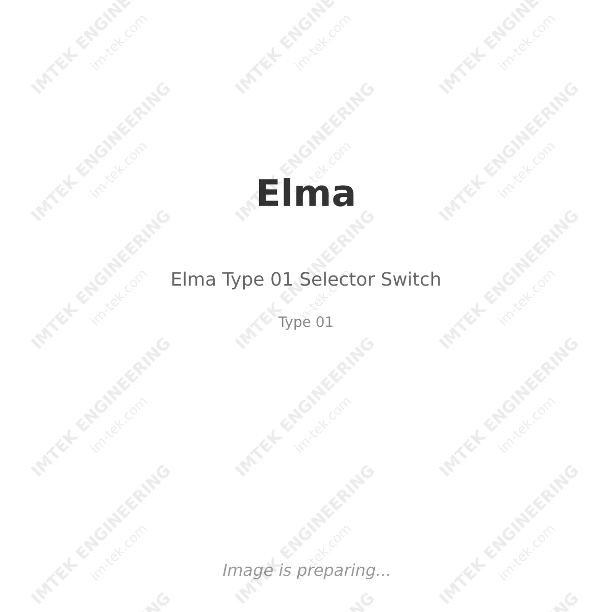 Elma Elma Type 01 Selector Switch - Type 01