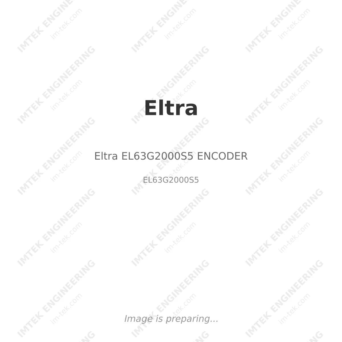 Eltra Eltra EL63G2000S5 ENCODER - EL63G2000S5