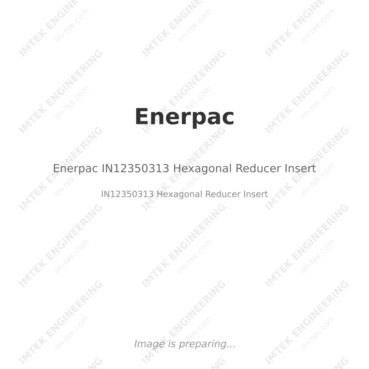 Enerpac Enerpac IN12350313 Hexagonal Reducer Insert - IN12350313 Hexagonal Reducer Insert