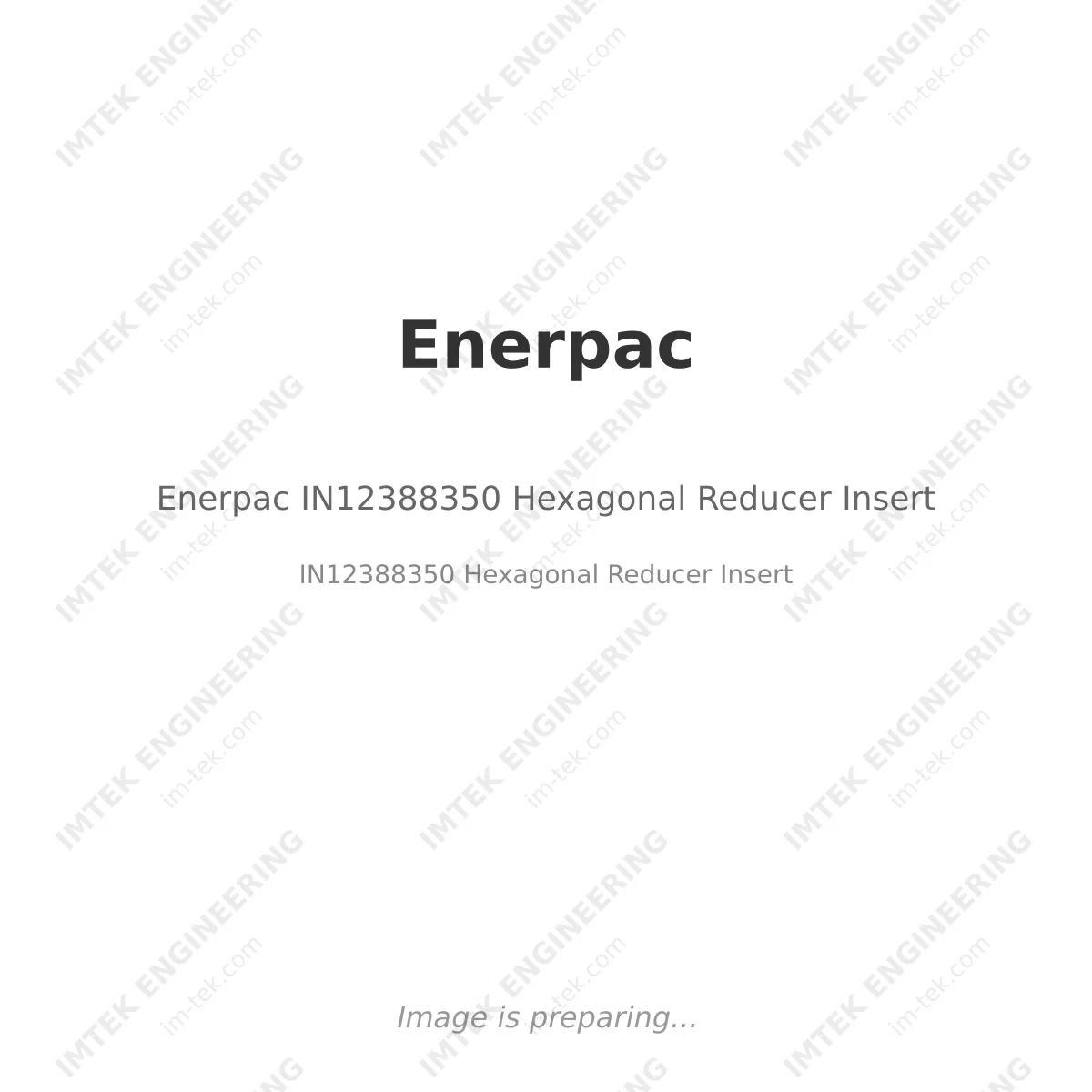 Enerpac Enerpac IN12388350 Hexagonal Reducer Insert - IN12388350 Hexagonal Reducer Insert