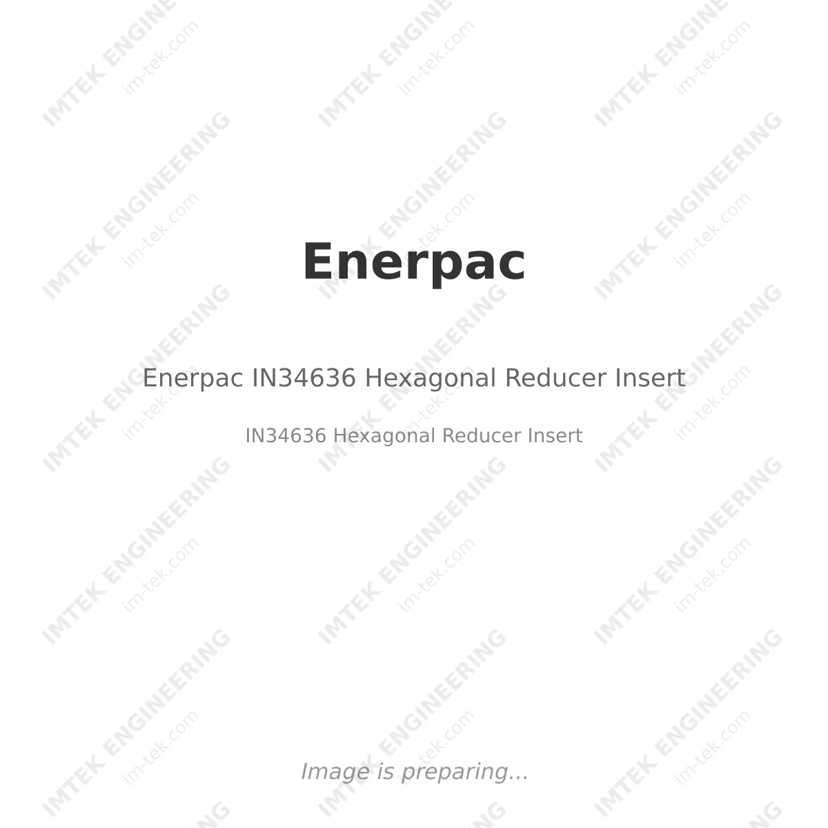 Enerpac Enerpac IN34636 Hexagonal Reducer Insert - IN34636 Hexagonal Reducer Insert