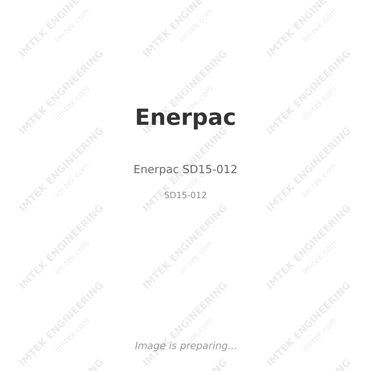 Enerpac Enerpac SD15-012 - SD15-012