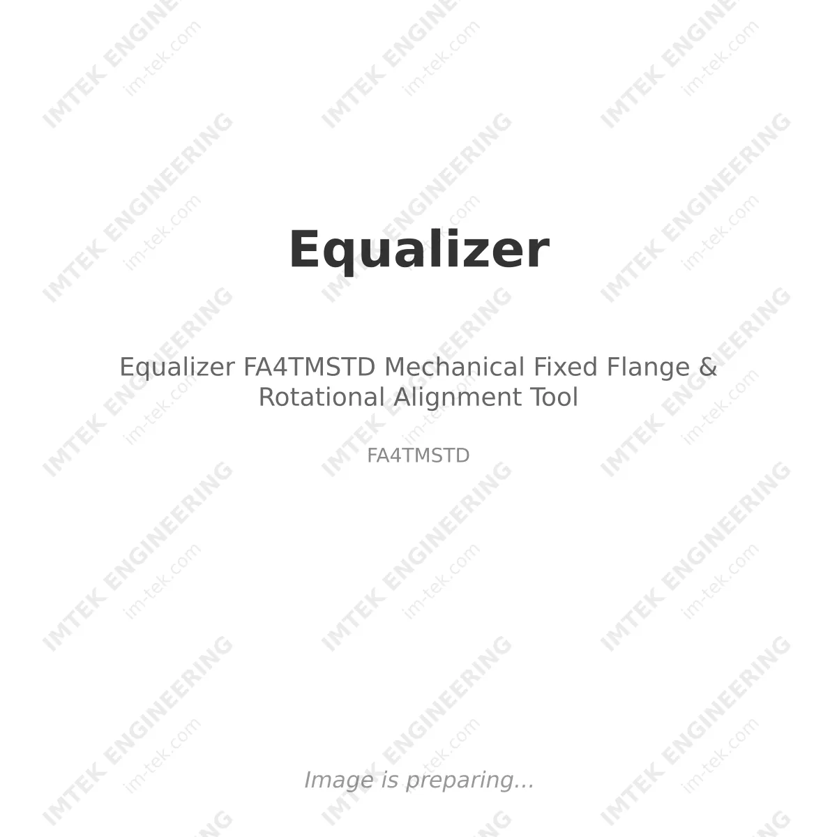 Equalizer Equalizer FA4TMSTD Mechanical Fixed Flange & Rotational Alignment Tool - FA4TMSTD