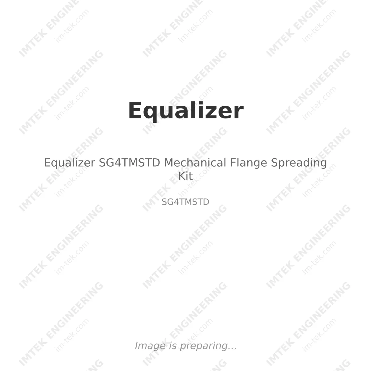 Equalizer Equalizer SG4TMSTD Mechanical Flange Spreading Kit - SG4TMSTD