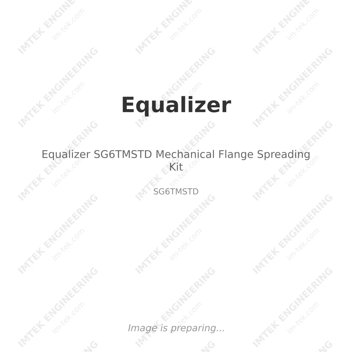 Equalizer Equalizer SG6TMSTD Mechanical Flange Spreading Kit - SG6TMSTD